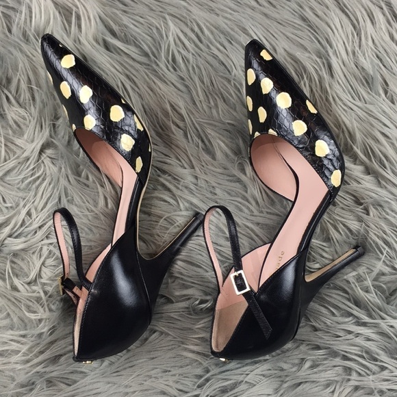 Kate Spade Dotted Ankle Strap D’orsay Pump 7 - Picture 6 of 8